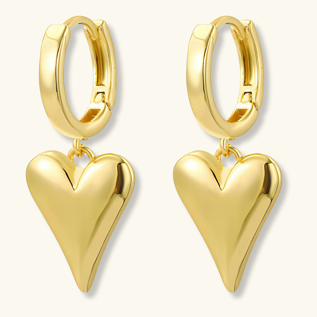 Heart Hoop Earrings