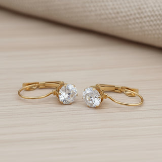 Golden Crystal Earrings