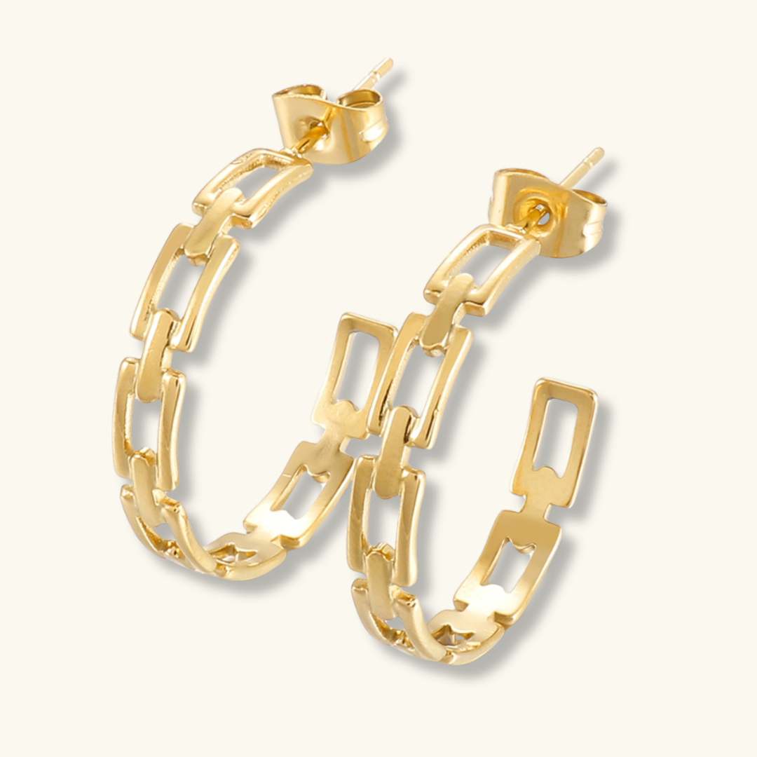 LinkGlow Hoop Earrings