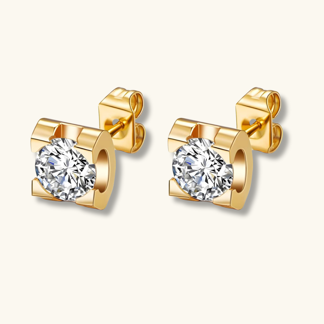 LuxeSpark Crystal Stud